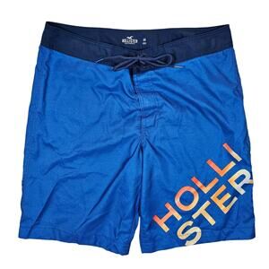 HOLLISTER Board Shorts Blue Swim Men's size 34